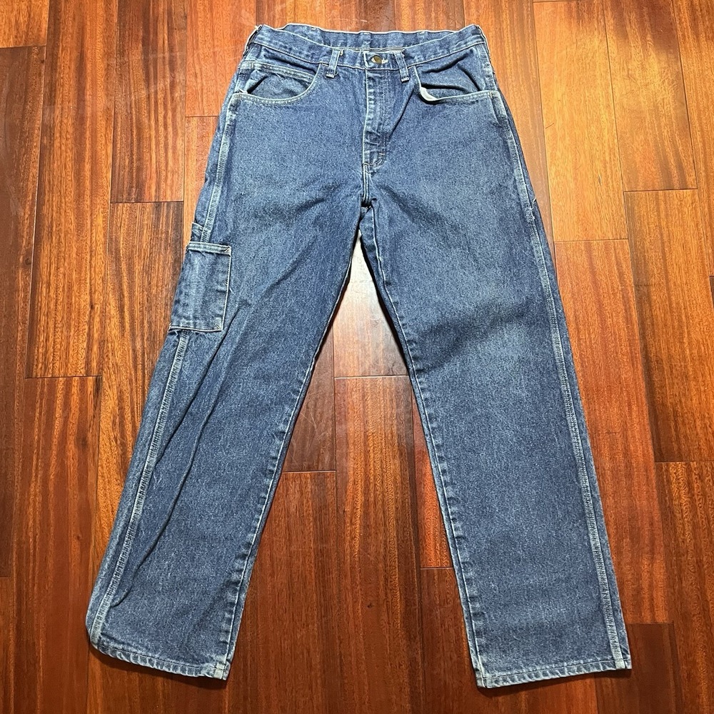 Bulwark FR Jeans Mens 33x31 Blue Pockets Mechanic Construction Workwear PEJ8DW5